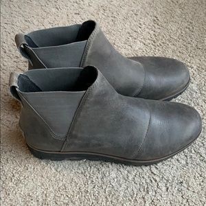 w’s sorel harlow chelsea bootie, size 7.5